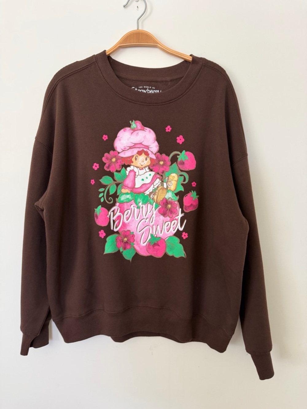 Brown 'Berry Sweet' Graphic Sweatshirt - Women